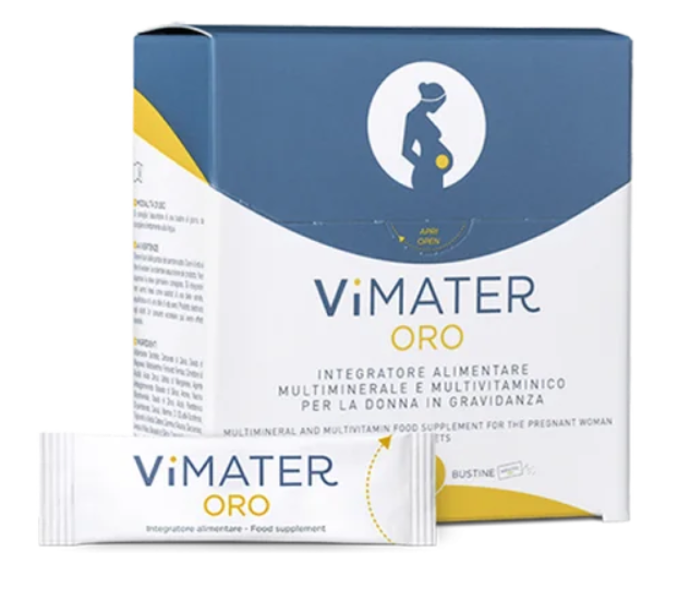 Vimater Oro Integratore Multivitaminico per il Benessere Dell'organismo 30 Stick